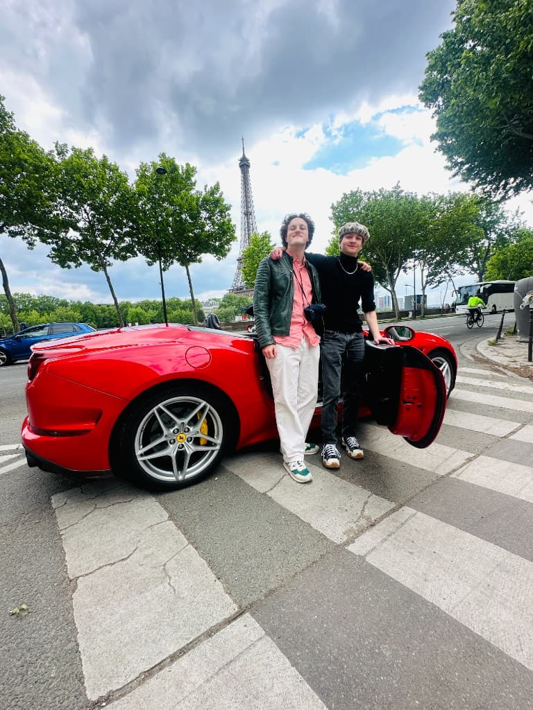 Ferrari at Eiffel Tower